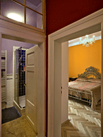 First bathroom with a view of the 2nd bedroom