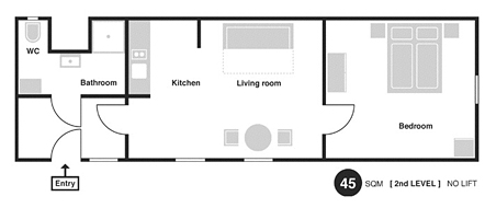 Floorplan of Apartment Prokopska
