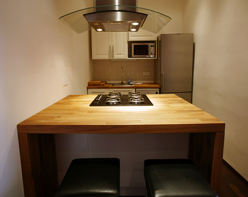
Kitchen in Spanelska 2 apartment accommodation.  Prague Hotel apartment accomodation is offered  by accommodation in Prague and apartments in Prague. This short-term apartment lodging Accomodation is close to Prague’s Wenceslas Square and Muzeum and is in Stare Mesto and is offered by apartments in Prague