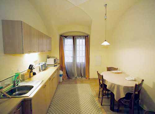 
Kitchen in Vlasska 3. Vlasska 3, an apartment offered by Prague Accommodations, is close to Prague Castle and the Lesser Town Square.