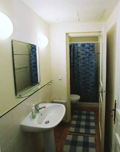 
Bathroom of Vlasska 3. Vlasska 3, an apartment offered by Prague Accommodations, is close to Prague Castle and the Lesser Town Square.