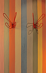 Painted wall detail