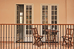 Balcony is facing a tiny courtyard