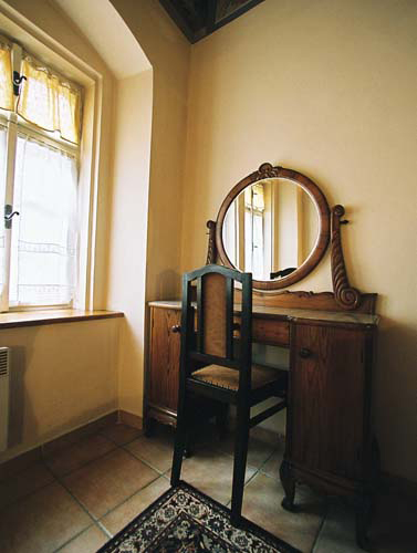 Front bedroom of Vlasska 6. Vlasska 6, an apartment offered by Prague Accommodations, is close to Prague Castle and the Lesser Town Square.