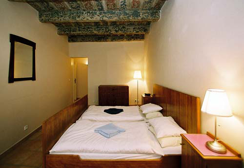 Back bedroom of Vlasska 6. Vlasska 6, an apartment offered by Prague Accommodations, is close to Prague Castle and the Lesser Town Square.