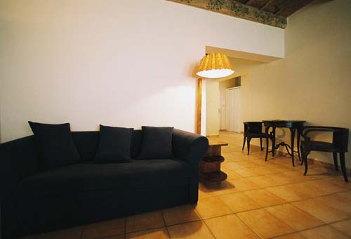 Living room of Vlasska 6. Vlasska 6, an apartment offered by Prague Accommodations, is close to Prague Castle and the Lesser Town Square.