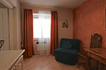 Kitchen window with convertible chair (single bed)
