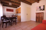 Main bedroom with kitchen view