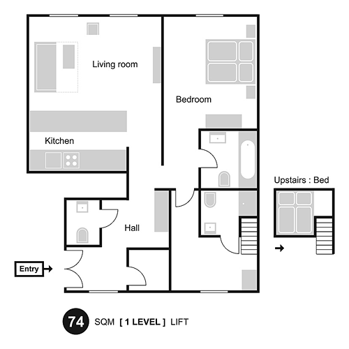 Florplan of Apartments Karoliny Svetle