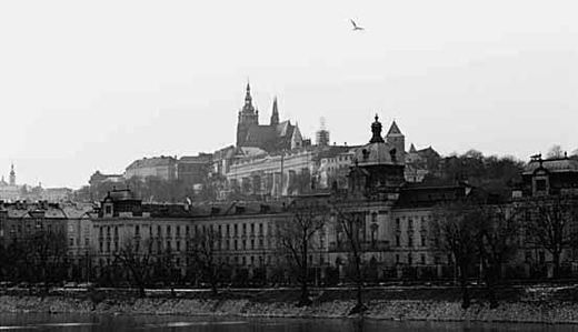 Prague Castle above the Vltava River. Accommodation in Prague offered by Prague Accommodations, apartments in Prague.