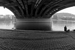 Fisherman on the Vltava River